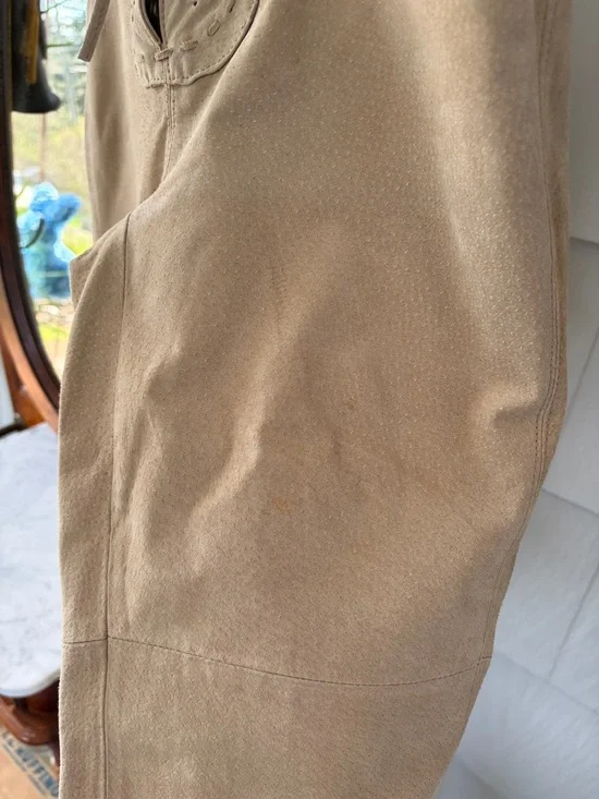 Vintage Suede Lace-Up Bootcut Festival Pants - Picture 6 of 12